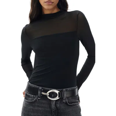 Rag & Bone Ryder Leather Belt In Black