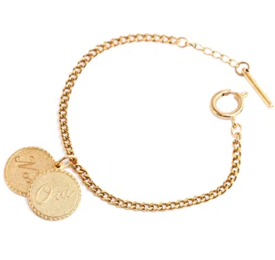 Tilly Doro Women's Oui Non Bracelet In Gold In Gold