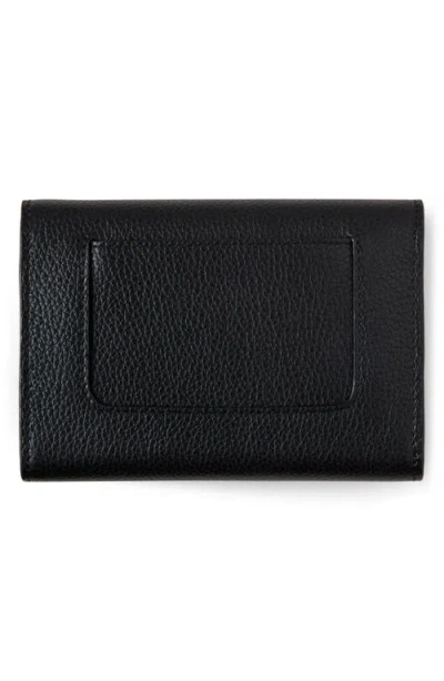 Mulberry Folded Leather Wallet In Black