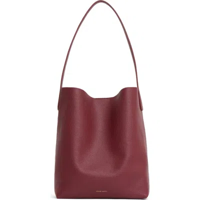 Mansur Gavriel Everyday Cabas Leather Hobo Bag In Burgundy