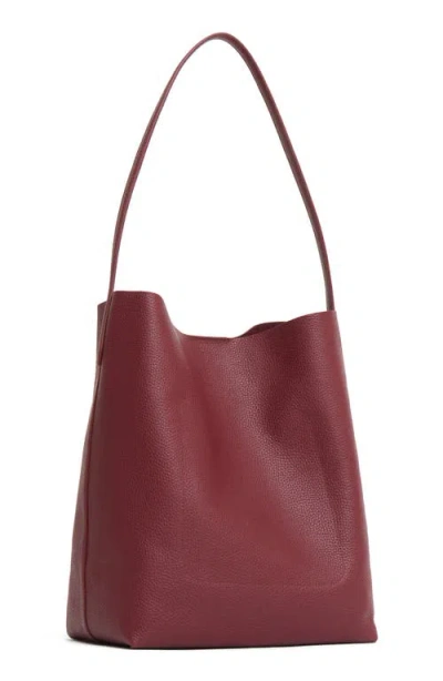 Mansur Gavriel Everyday Cabas Leather Hobo Bag In Burgundy