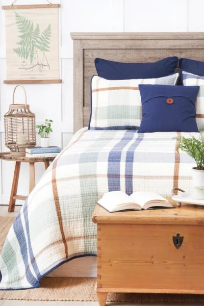 C & F Home C&f Home Cypress Plaid Coverlet Set In Multi