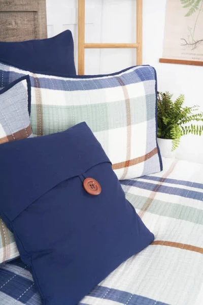 C & F Home C&f Home Cypress Plaid Coverlet Set In Multi