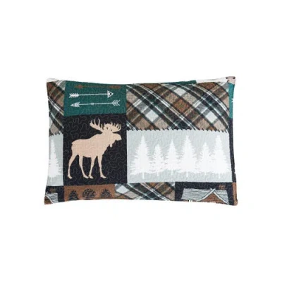 C & F Home C&f Home Fletcher Forest Rustic Lodge Cotton Quilt Set In Green