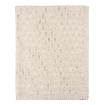 Just Born Sweater Knit Blanket Pink In Brown