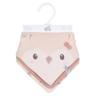 Just Born Bandana Bibs 3-pack Multi Pink Patterns
