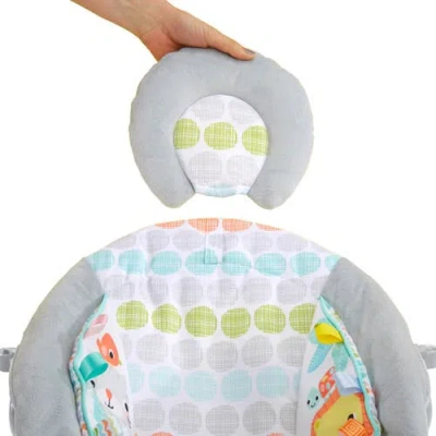 Bright Starts Whimsical Wild Comfy Bouncer In White