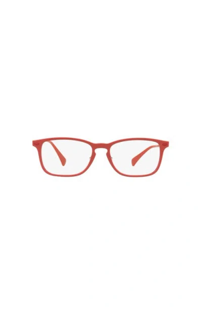 Ray Ban Ray-ban 56mm Square Optical Glasses In Red