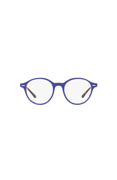 Ray Ban Ray-ban 48mm Phantos Optical Glasses In Blue
