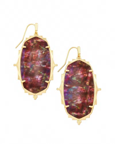 Kendra Scott Women's Baroque Ella Drop Earrings In Mauve Abalone In Burgundy