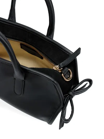Repetto Small Gala Bow-detail Tote Bag In Black