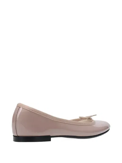 Repetto Cendrillon Patent-leather Bow-detail Ballet Flats In Pink