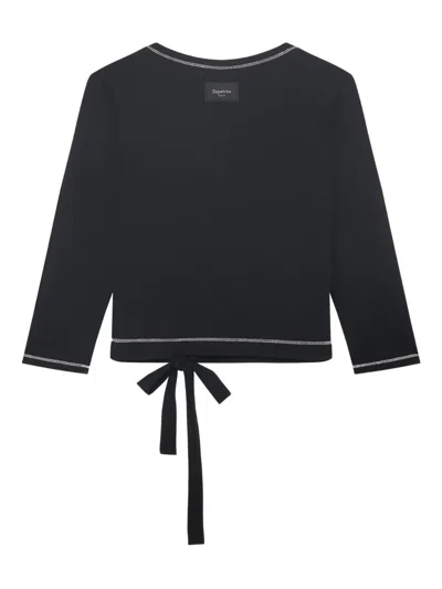 Repetto Tie-wrap Performance Top In Black