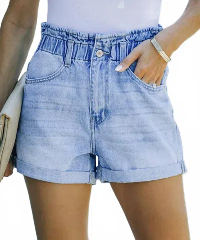 Unishe Only One Shorts In Denim In Blue