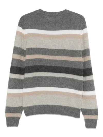 Ferrante Striped Round-neck Sweater In Multi