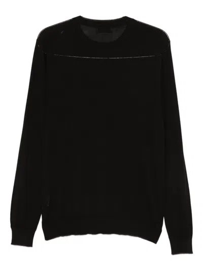 Ferrante Crew-neck Sweater In Black