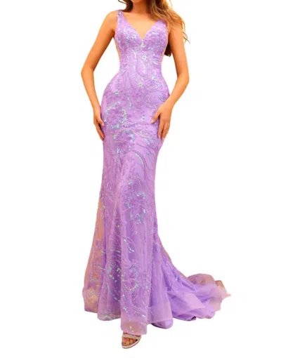 Amarra Women's Sleeveless Dress In Lilac In Blue