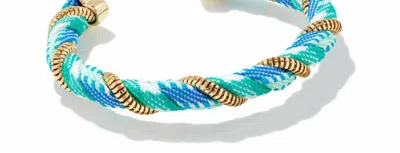 Kendra Scott Women's Masie Full Cuff Bracelet In Gold/turquoise Mix Paracord In Multi