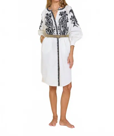 Scarlett Poppies Gaia Dress In Vanilla In Multi