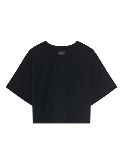 Repetto Bow-detail Performance T-shirt In Black
