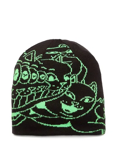 Puma X Ripndip Reversible Skull Beanie In Green
