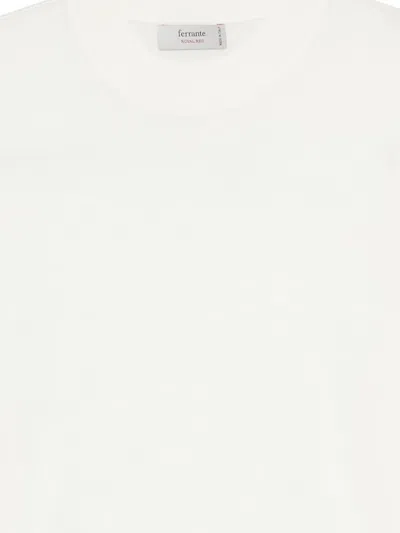 Ferrante Crew-neck Sweater In White