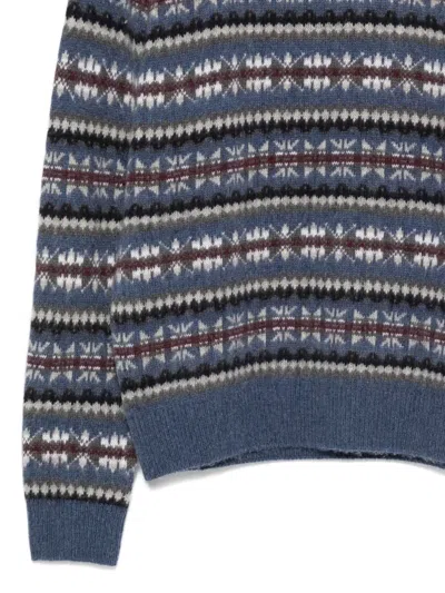 Ferrante Crew-neck Sweater In Blue