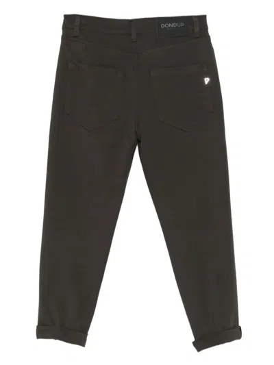 Dondup Button Trousers In Brown