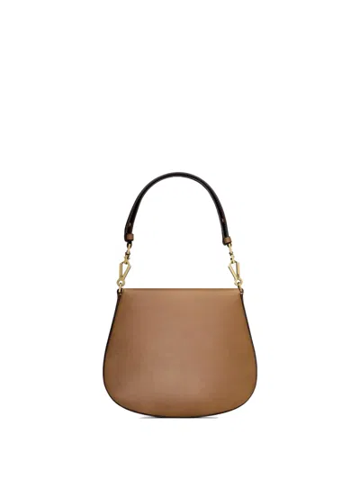 Saint Laurent Leather Voltaire Top-handle Bag In Brown