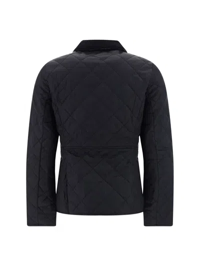 Barbour Deveron Quilt Jacket In Black