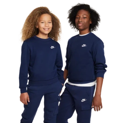 Nike Boys   Club Fleece Crew Lbr In Multi