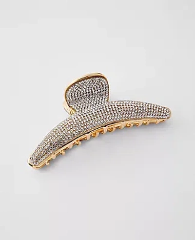 Ann Taylor Embellished Claw Clip In Gold