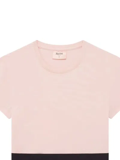 Repetto Contrast Panel Performance T-shirt In Pink
