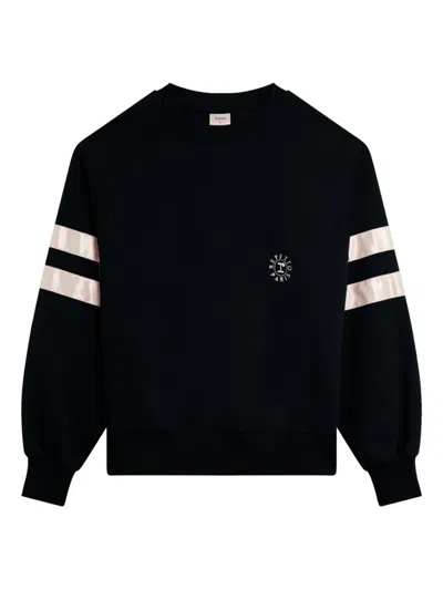 Repetto Satin-ribbon-detail Sweatshirt In Black