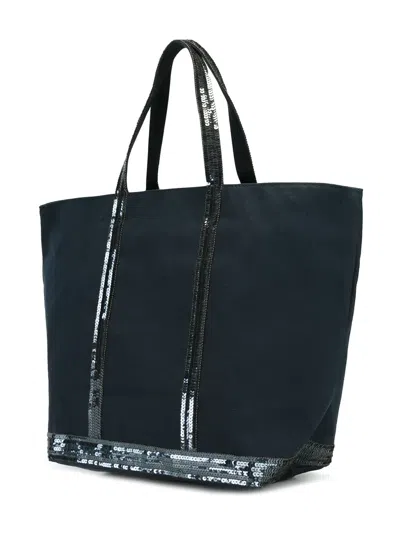 Vanessa Bruno Sequin Embellished Tote In Blue