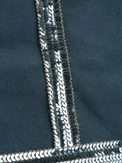 Vanessa Bruno Sequin Embellished Tote In Blue