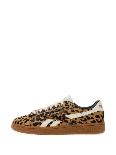 Reebok Club C Grounds Uk Sneakers Vintage Leopard In Brown