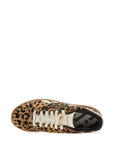 Reebok Club C Grounds Uk Sneakers Vintage Leopard In Brown