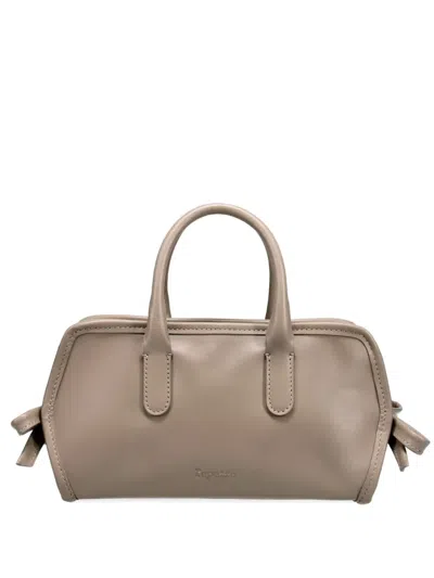 Repetto Small Gala Bow-detail Tote Bag In Gray