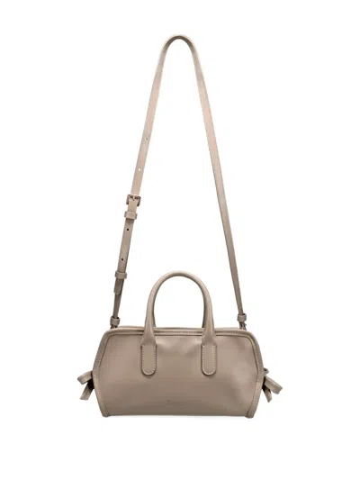 Repetto Small Gala Bow-detail Tote Bag In Gray