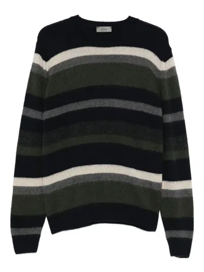 Ferrante Striped Crew-neck Sweater In Multi