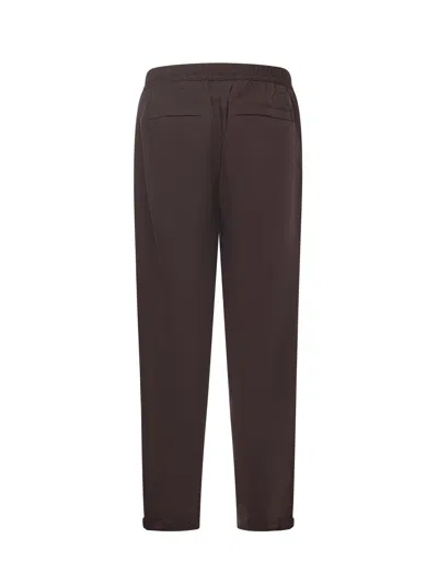 Herno Belt Loop Casual Pants In Brown