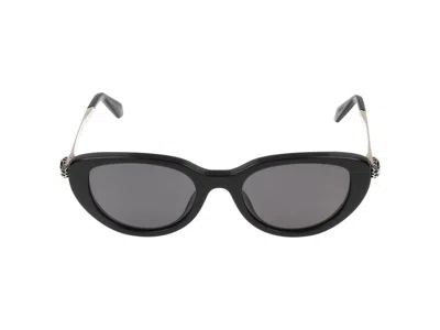 Bvlgari Serpenti Forever Acetate Oval Sunglasses In Black