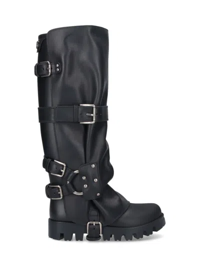 Dolce & Gabbana Dolce&gabbana Women Buckle Boots In Black
