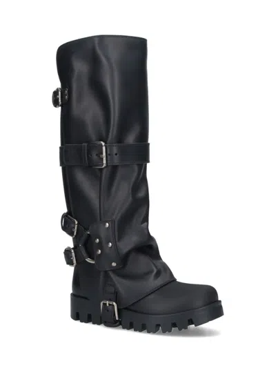 Dolce & Gabbana Dolce&gabbana Women Buckle Boots In Black