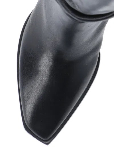 Jimmy Choo Stylish Pointed Toe Block Heel Ankle Boots In Black