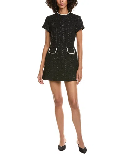 Hl Affair Tweed Mini Dress In Black