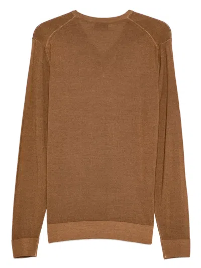 Ferrante Pullover Mit V-ausschnitt In Brown