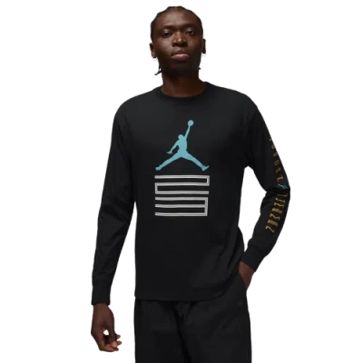 Jordan Men's  Brooklyn Aj11 Graphic Long-sleeve T-shirt In Black