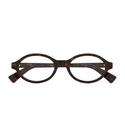Bottega Veneta Bv1367o Linea Triangle 002 Havana Glasses In Brown
